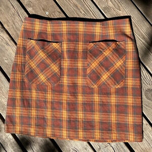 Honey punch plaid  skirt
